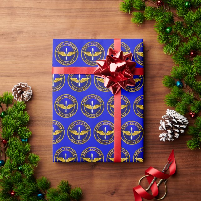 Papier Cadeau Aviation  (Cadeau de vacances)