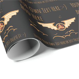 Papier Cadeau Aviation. Pilote, Avion, Cadeau pour l'armée de l'