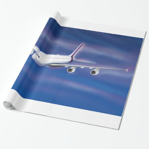 Papier Cadeau Avion commercial Double Decker