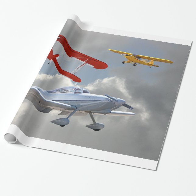 PAPIER CADEAU AVIONS (Déroulé)