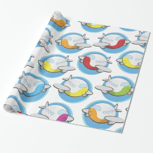Papier Cadeau Avions Jouets