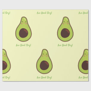 Papier Cadeau Avo Good Day Punny Avocado