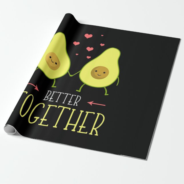 Papier Cadeau Avocado Mieux Ensemble (Déroulé)