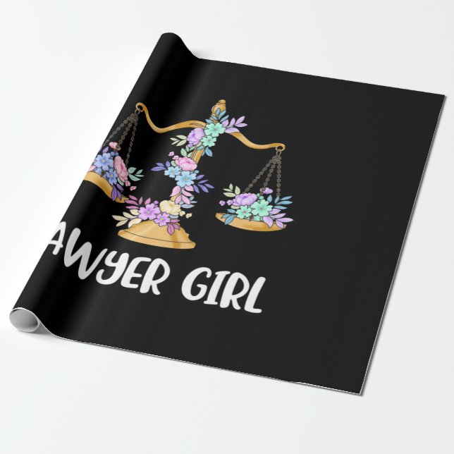 Papier Cadeau Avocate fille (Déroulé)