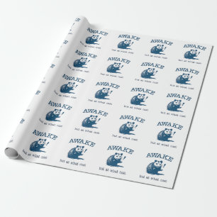 Papier Cadeau Awake Mais à quelle Côte Opposum Possum Retro