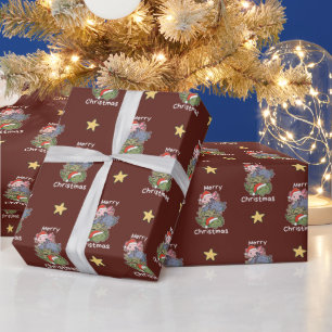 Papier Cadeau Axolotl Arbre de Noël Animaux de Noël Axolotls