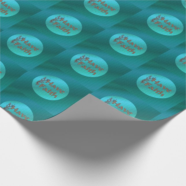Papier Cadeau Ayez la foi Inspirationnelle (Coin)