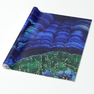 Papier Cadeau Azurite et Malachite