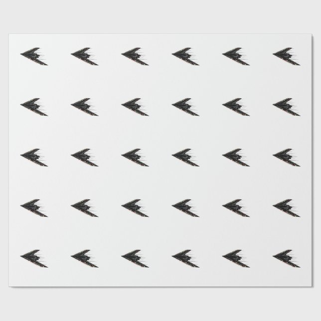 Papier Cadeau B-2 B2 Spirit Stealth Bomber Jet Plane 4th of July (Plat)