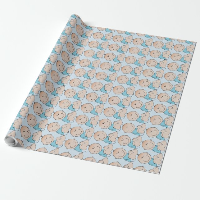 Papier Cadeau Baby Boy (Déroulé)