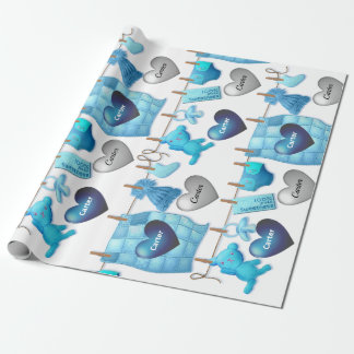 Papier Cadeau Baby Boy Personnalisé