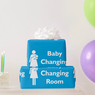 Papier Cadeau Baby Changing Room Signer Nouveau Papier Parent Wr