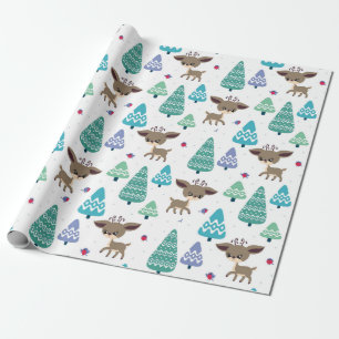 Papier Cadeau Baby Christmas Deer