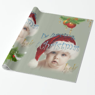 Papier Cadeau Baby de Noël
