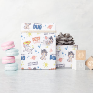 Papier Cadeau Baby Krypto & Superman Motif