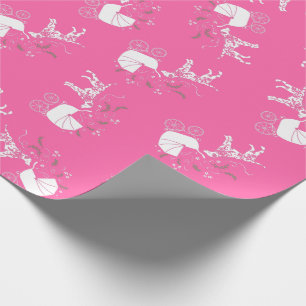Papier Cadeau Baby shower de Chien Dalmatien Chien Chien rose Ch