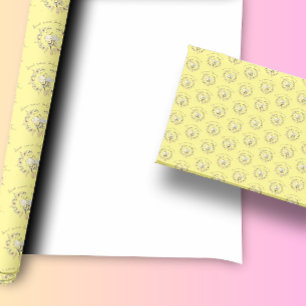 Papier Cadeau Baby shower de couronne d'abeilles