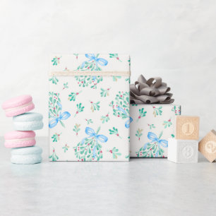 Papier Cadeau Baby shower d'hiver de la poignée bleue