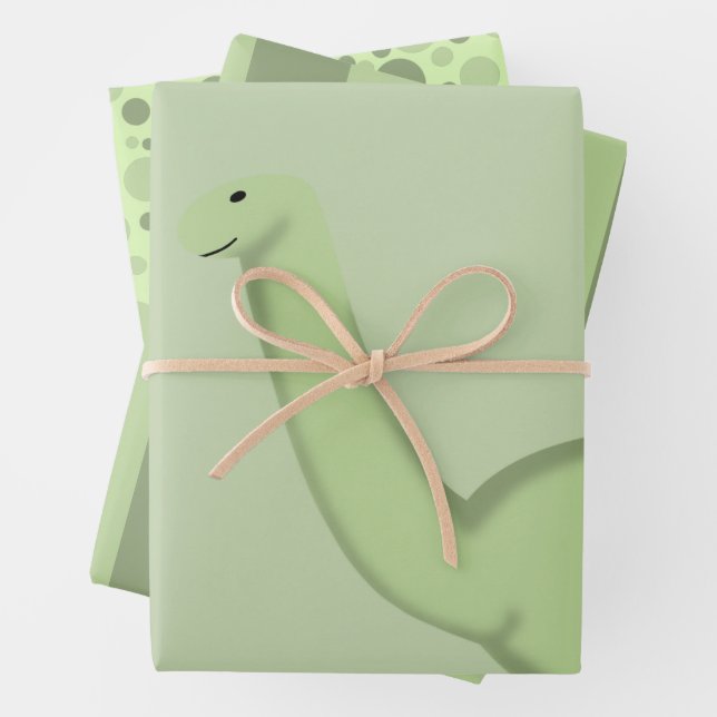 Papier cadeau Baby shower Dinosaur Cute (En situation)
