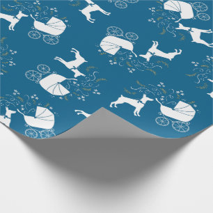 Papier Cadeau Baby shower Dobermann Pinscher
