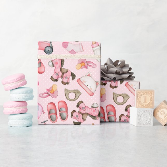 Papier Cadeau Baby shower fille (Baby Shower)