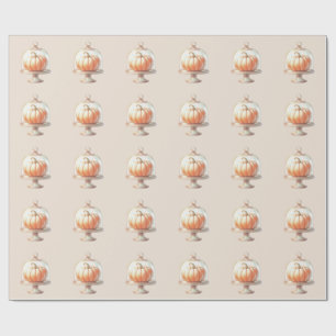 Papier Cadeau Baby Shower Petite Citrouille – Automne Chic