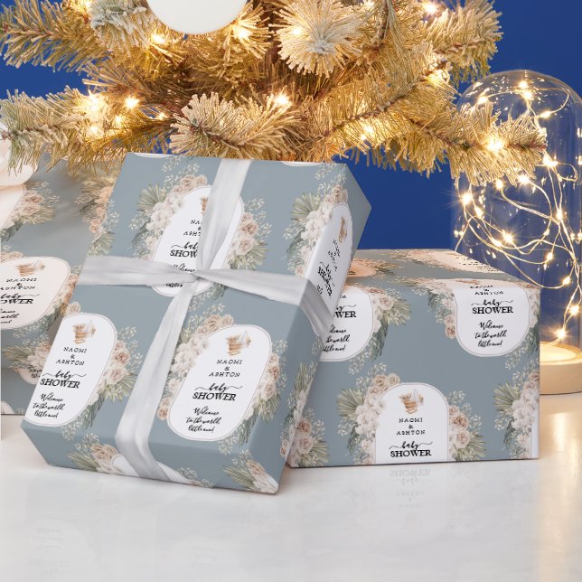 Papier Cadeau Baby shower simple mais mignon (Vacances)