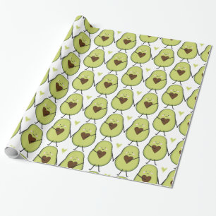 Papier Cadeau Baby shower Twins de Saint-Guacamole Heart Avocado