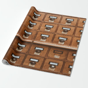 Papier Cadeau Bac Brown en bois