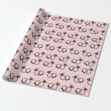 Bagues de mariage romantiques doux rose clair sans