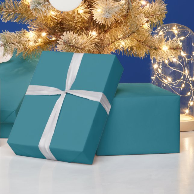 Papier Cadeau Baie de tabac bleu océan (Vacances)