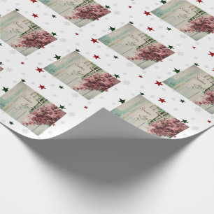 Papier Cadeau Baies de décembre de joie de solstice d'hiver