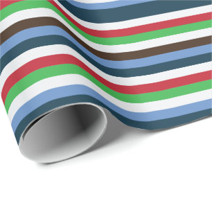 Papier Cadeau Baignades colorées Anniversaire