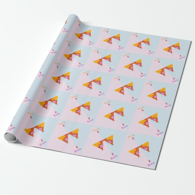 Papier Cadeau Baiser Nacho Valentines (Déroulé)