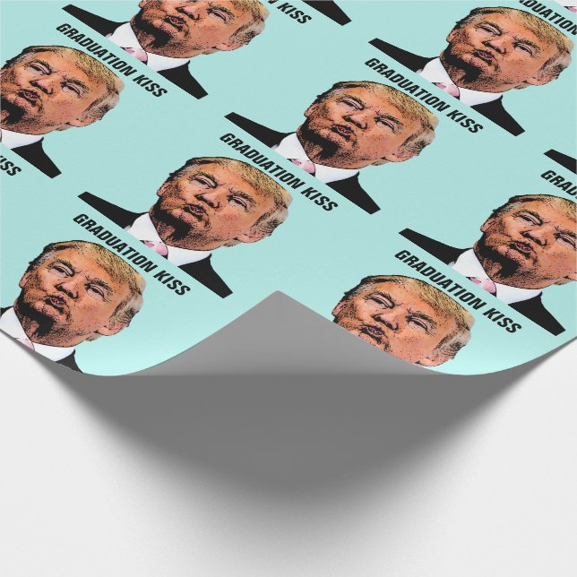 Papier Cadeau baiser trump GRADUY (Coin)