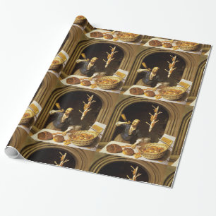 PAPIER CADEAU BAKER À FOUR ANTIQUE, BOUTIQUE DE PAIN DE BAKERY