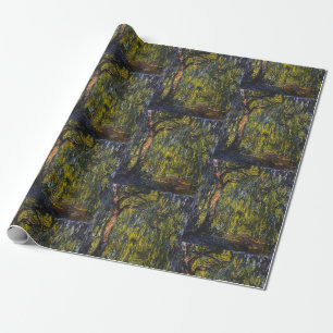 Papier Cadeau Balayage Willow par Claude Monet, oeuvre d'art cla