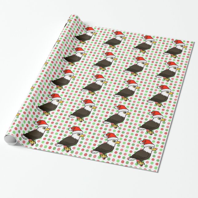 Papier Cadeau Bald Eagle Père Noël (Déroulé)