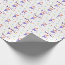 Ballerina colorée Motif d'anniversaire des filles