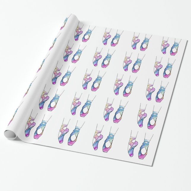 Papier Cadeau Ballerina Cute Ballet (Déroulé)