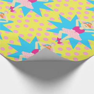 Papier Cadeau Ballerina Girl Ballet Dancer