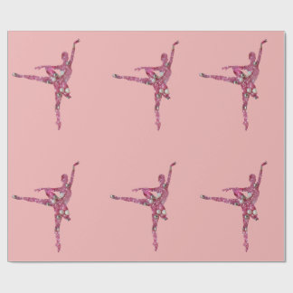 Papier Cadeau Ballerine de fée de prune de sucre