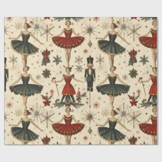 Papier Cadeau Ballerine Intemporelle