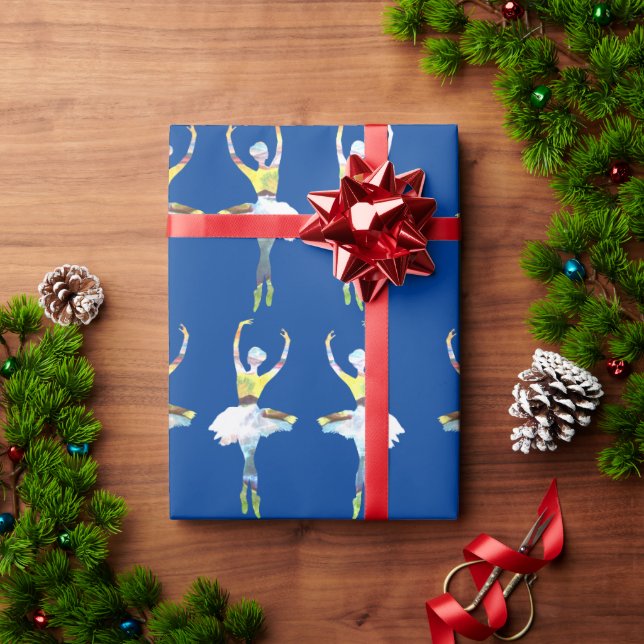 Papier Cadeau Ballet Ballerina Danseuse (Cadeau de vacances)