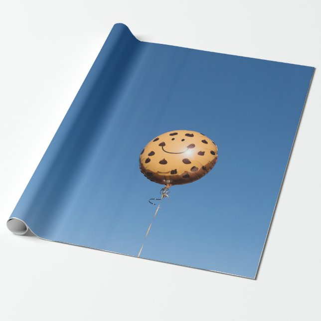 Papier Cadeau Ballon Brown et noir (Déroulé)