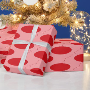 Papier Cadeau : Ballon Red Polka Dot
