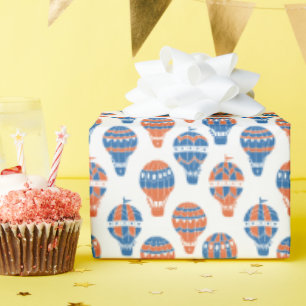 Papier Cadeau Ballons à air chaud pour les enfants mignons Steam