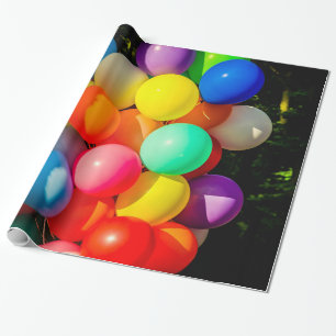 Papier Cadeau Ballons de jouets colorés