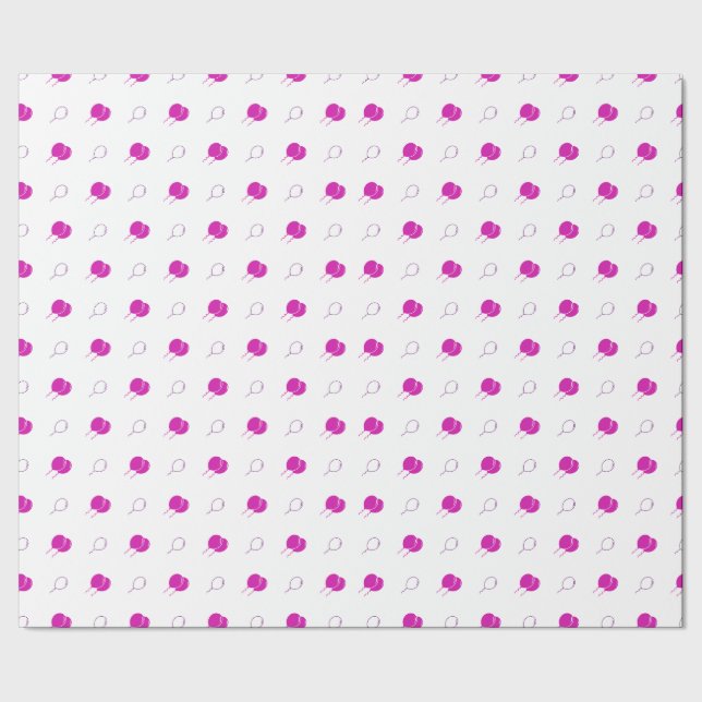 Papier Cadeau Ballons flottants roses (Couture)