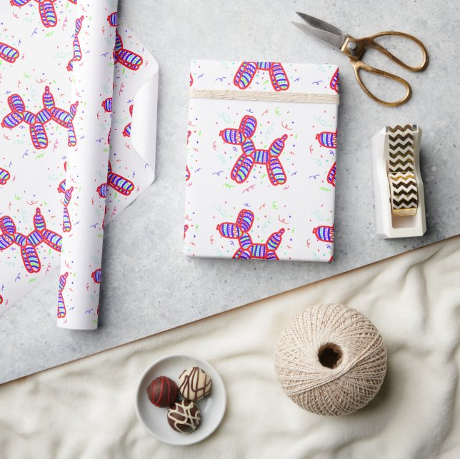 Papier Cadeau Balloon Dogs Party (Artisanat)